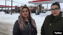 美国蒙塔纳州居民素达和赫尔曼德斯在一家便利店里说西班牙语后被一名移民及边境保护局的特工拘留。