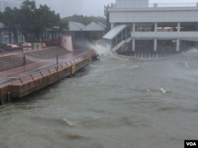 强台风 山竹 袭击香港