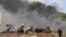 埃及安全部队检查穆尔西支持者建立的营地