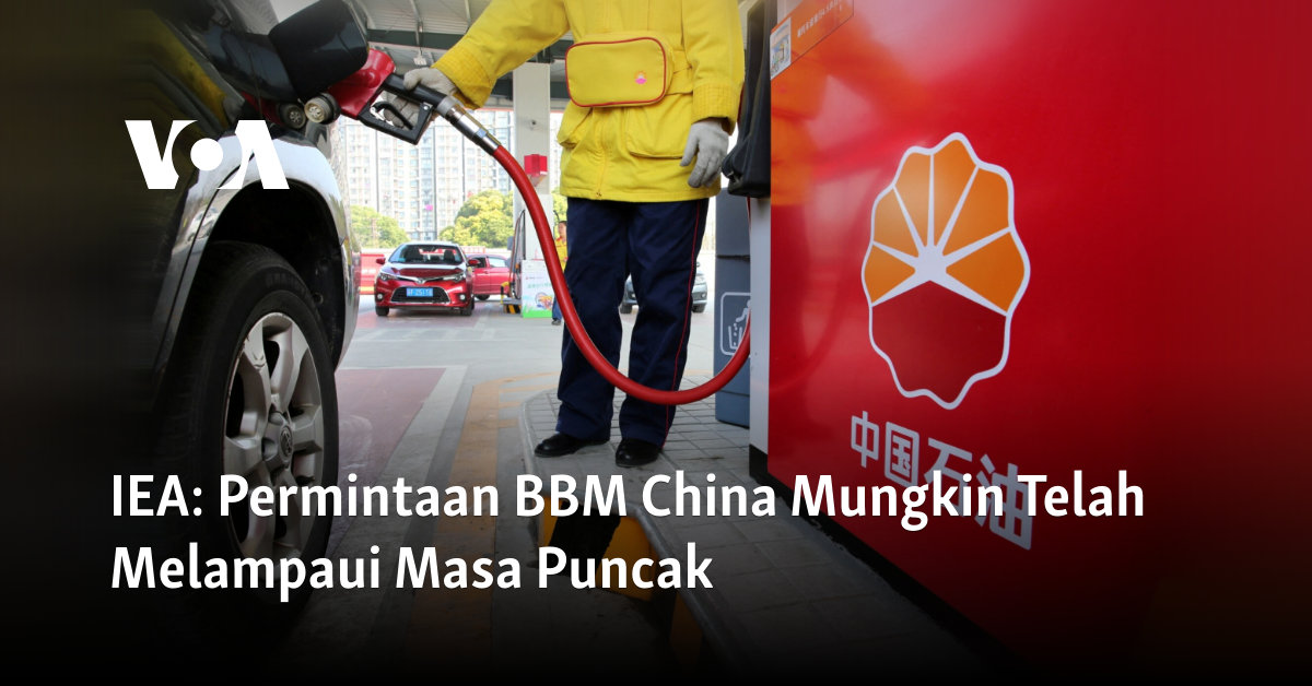 Permintaan BBM China Mungkin Telah Melampaui Masa Puncak