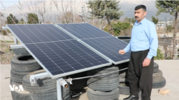 The people of Shirmar, a village in Halabja province, rely entirely on solar energy instead of generators.