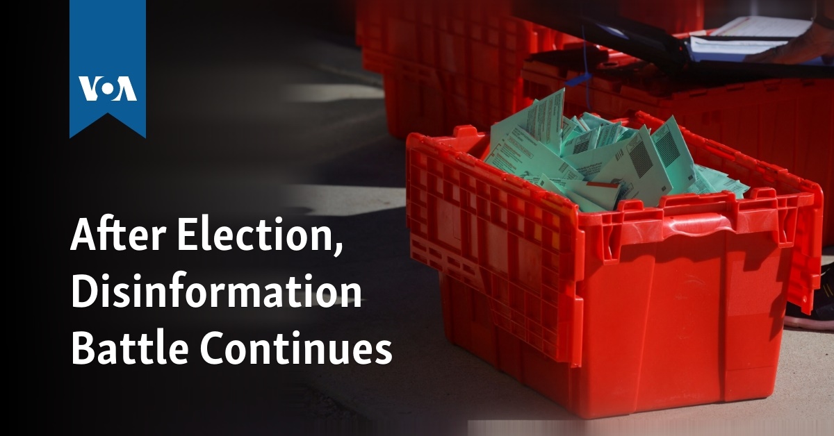 After Election, Disinformation Battle Continues - Vimarsana News