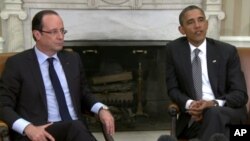 روسای جمهور ایالات متحده و فرانسه در قصر سفید