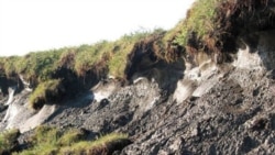 An undated photo from the University of Florida shows erosion in the Noatak National Preserve in Alaska from increased thawing of permafrost