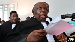 Me Jean Joseph Mukendi azali kokamba lisanga ya basambeli ya Félix Tshishekedi na matata ya mapaonami na Cour constitutionnelle, Kinshasa, 15 janvier 2019o.