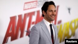 Cast member Paul Rudd, who plays Ant-Man, attends the premiere of the movie “Ant-Man and the Wasp” in Los Angeles, June 25, 2018.