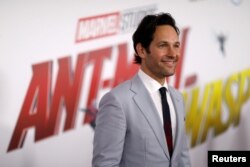 Cast member Paul Rudd, who plays Ant-Man, attends the premiere of the movie “Ant-Man and the Wasp” in Los Angeles, June 25, 2018.