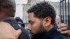 'Empire' actor Jussie Smollett leaves Cook County jail following his release, Feb. 21, 2019, in Chicago.