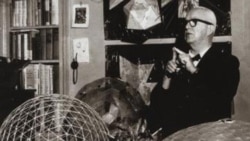 R. Buckminster Fuller with Dome Models