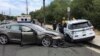Автомобіль на автопілоті "Тесла" в'їхав у поліцейський автомобіль. Каліфорнія, 29 травня 2018 року. 