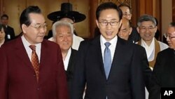 종교인들과 자리를 함께한 이명박 대통령