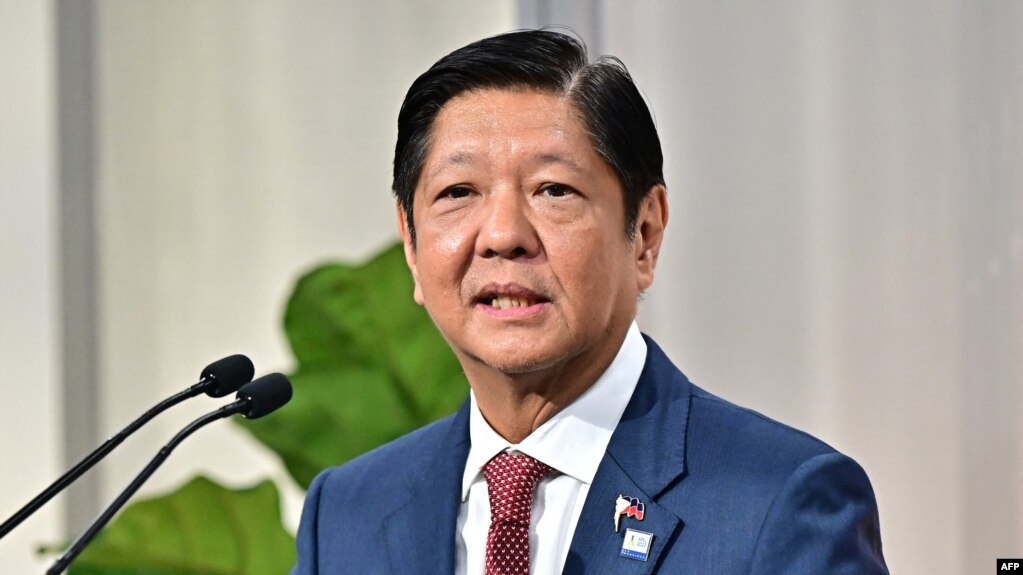 菲律宾总统小费迪南德·马科斯2023年11月在美国旧金山出席亚太经合组织峰会。（资料照）(photo:VOA)