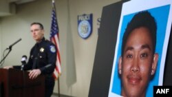 El jefe de Policía de Sacramento, Sam Somers Jr. anunció el arresto de James Tran, el miércoles, 4 de noviembre de 2015.
