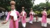 Cham women perform a traditional dance for tourists in Nha Trang, Vietnam, one of the few windows into the ethnic minority group. (H. Nguyen/VOA)