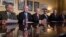 Senate Judiciary Committee Chairman Chuck Grassley, R-Iowa, Senate Majority Leader Mitch McConnell, R-Ky., Senate Finance Committee Chairman Orrin Hatch, R-Utah, talk to reporters in Washington, Nov. 9, 2017.