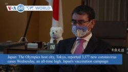 VOA60 World - Olympics host city Tokyo reported 3,177 new coronavirus cases