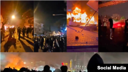 Collage of Iran Protests 