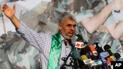 Yehiya Sinwar, seen in this 2011 file photo, is name new Hamas leader in Gaza, Feb. 13, 2017.