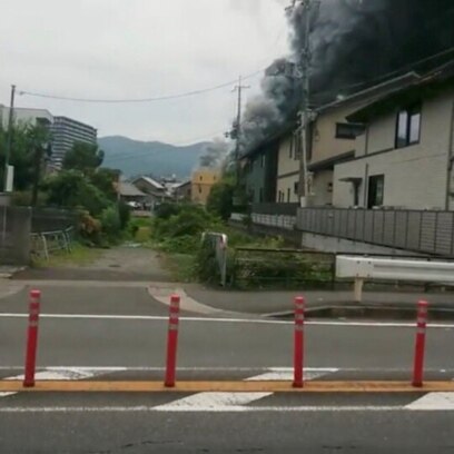 What is the real story behind the fire and arson attack on Kyoto