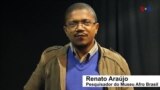 Imagens de sobas de Angola em exposição no Museu Afro Brasil