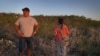 Sandor Iron Rope, Oglala Lakota tribe member and president of the Native American Church of South Dakota, left, and Miriam Volat, executive director of the Indigenous Peyote Conservation Initiative, look for peyote in Hebbronville, Texas, March 26, 2024. 