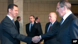 Башар Ассад и Сергей Лавров (фото из архива)