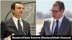 ILUSTRACIJA - Kosovski premijer Aljbin Kurti i predsednik Srbije Aleksandar Vučić