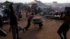 South Sudanese children displaced by the fighting are seen in a camp for displaced persons in the UNMISS compound in Tongping in Juba, South Sudan, Feb. 19, 2014.