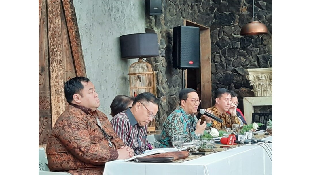 Media gathering Kementerian Luar Negeri di Jakarta, Senin, 16 Desember 2019, soal keanggotaan tidak tetap indonesia dalam Dewan Keamanan PBB. (Foto: Fathiyah Wardah/VOA)