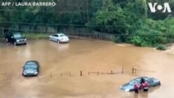 Mahaukaciyar guguwa Eta ta sauke ruwan sama mai yawa a North Carolina yayin da ambaliyar ta mamaye yankin Charlotte ta bar motoci a makale