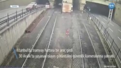 Tramvay Hattına Giren Araç Topkapı’da Yolda Kaldı