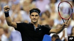 Petenis Swiss Roger Federer dalam sebuah pertandingan. (Foto: Dok)