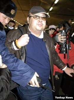 Kim Jong Nam, the eldest son of North Korean leader Kim Jong Il, is pictured at the Beijing International Airport, China, February 2007.