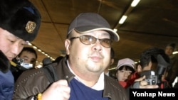 Kim Jong Nam, the eldest son of North Korean leader Kim Jong Il, is pictured at the Beijing International Airport, China, February 2007. 