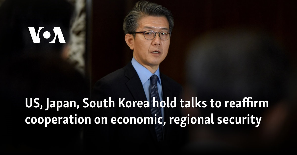 US, Japan, South Korea hold talks to reaffirm cooperation on economic, regional security