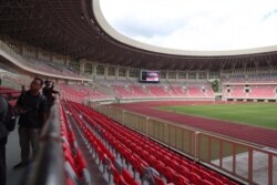 Stadion Utama Papua Bangkit di Jayapura, Papua, yang akan digunakan dalam gelaran PON XX Papua. (Courtesy: Humas Kemenpora)