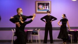 Dancers in training at the New Dancing Days center in Rome, Italy, on March 24, 2021.