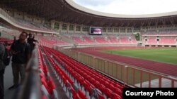 Stadion Utama Papua Bangkit di Jayapura, Papua, yang akan digunakan dalam gelaran PON XX Papua. (Courtesy: Humas Kemenpora)