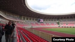 Stadion Utama Papua Bangkit di Jayapura, Papua, yang akan digunakan dalam gelaran PON XX Papua. (Courtesy: Humas Kemenpora)