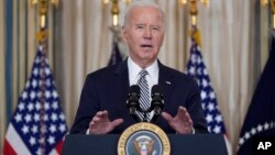 El presidente Joe Biden captado durante una reunión con su grupo de trabajo sobre derechos reproductivos para conmemorar el 51 aniversario de la decisión Roe v. Wade, en la Casa Blanca, el lunes 22 de enero de 2024.