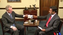 Congressman Chris Van Hollen with 'Cafe DC' host Faiz Rehman 