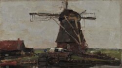 نقاشی رنگ و روغن دزدیده شده از موزه آتن، اثر پی یت موندریان، نقاش هلندی قرن بیستم
