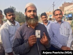 40-year-old Faimudadin, a Muslim voter in Gaziabad on New Delhi's outskirts says he has voted for a change in government.