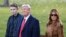 Tổng thống Donald Trump, Đệ nhất Phu nhân Melania Trump, và con trai Barron.