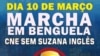 Cartaz de mobilização a marcha popular e pacífica em Benguela que acabou por ser proibida pelas autoridades angolanas