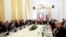 FILE - Iran's top nuclear negotiator Abbas Araqchi and Secretary General of the European External Action Service (EEAS) Helga Schmid attend a meeting of the JCPOA Joint Commission in Vienna, Austria, June 28, 2019. 