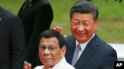 習近平2018年11月20日訪菲律賓與菲律賓總統杜特爾特。