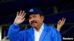 Le président du Nicaragua, Daniel Ortega, à Managua, au Nicaragua, le 7 juillet 2018.