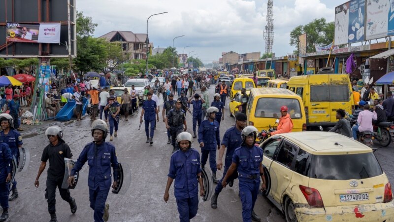 Manifestation interdite à Kinshasa, gros déploiement policier