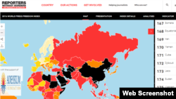 2016年世界新闻自由指数：中国排名176